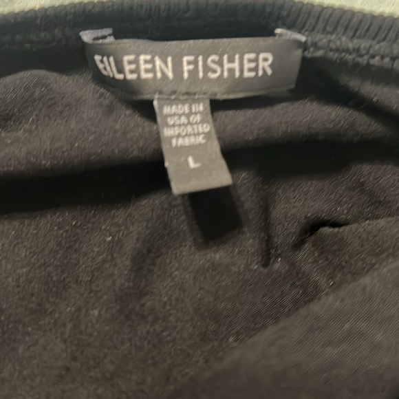 Eileen Fisher long sleeve black shirt L - Picture 5 of 6